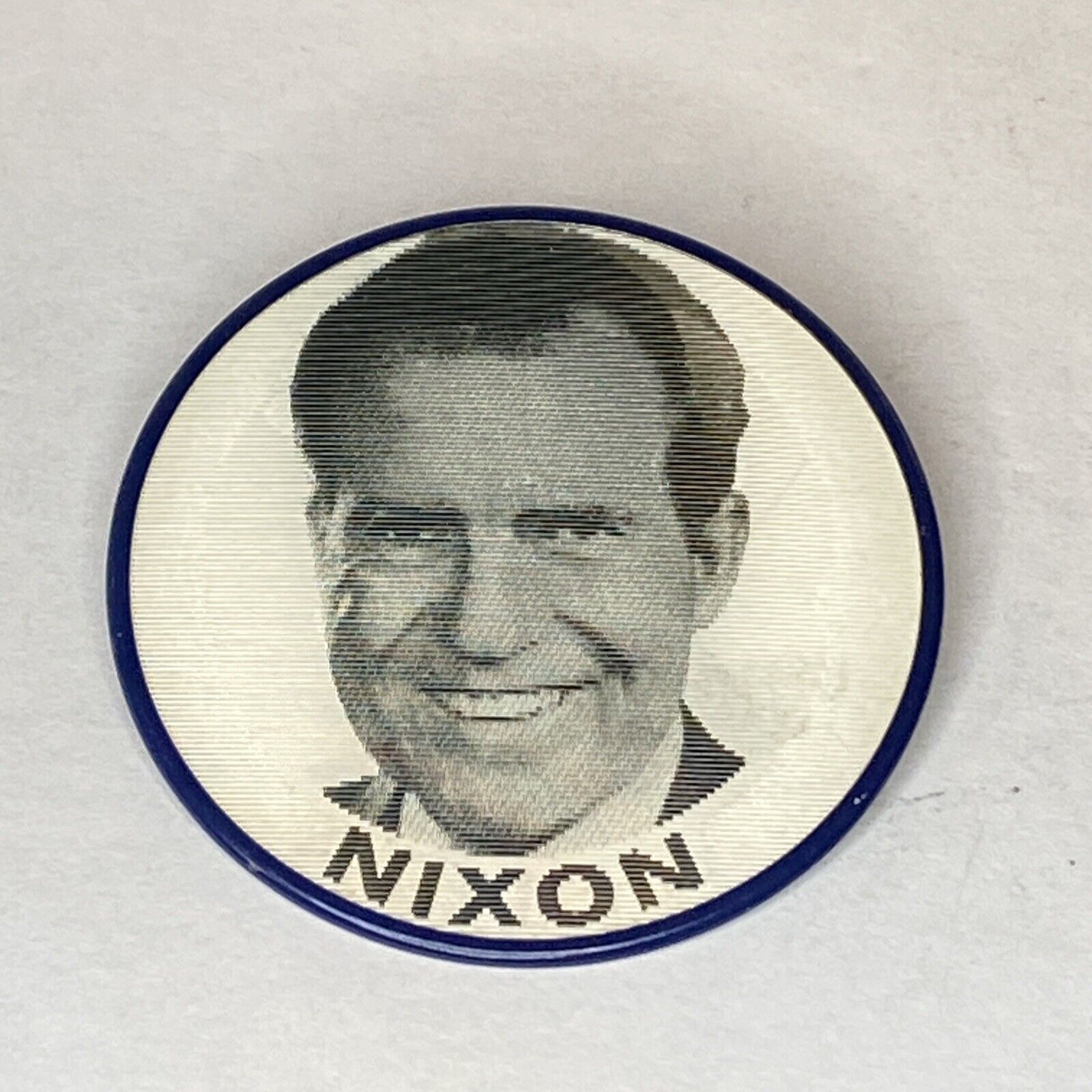 1968 Richard Nixon Spiro Agnew Campaign Flasher button Presidential pin Vari-Vue