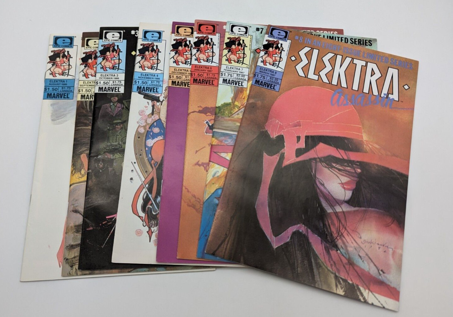Elektra Assassin #1-8 Complete Fine/Very Fine 1985
