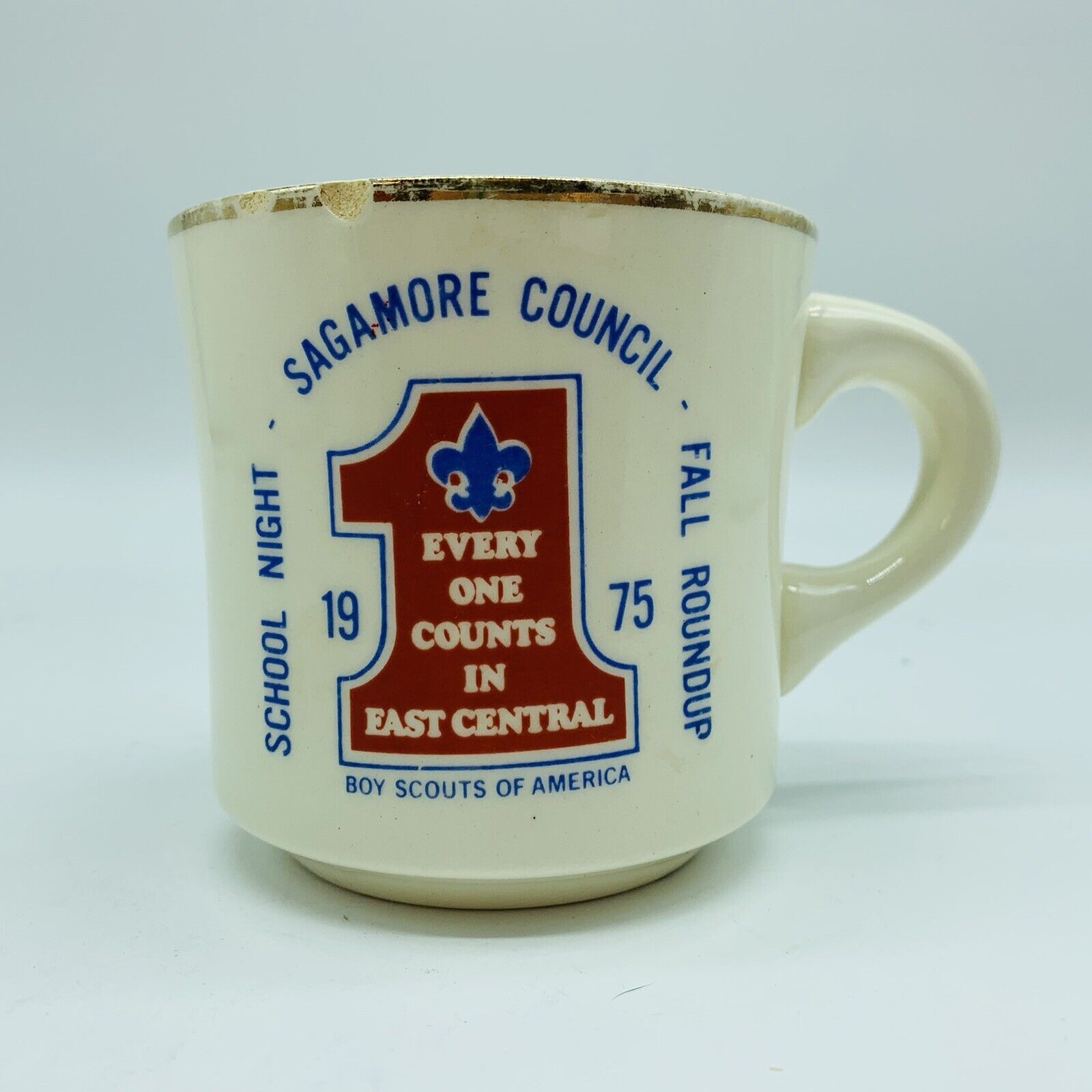 Sagamore Council 1975 Boy Scouts of America Fall Roundup Mug