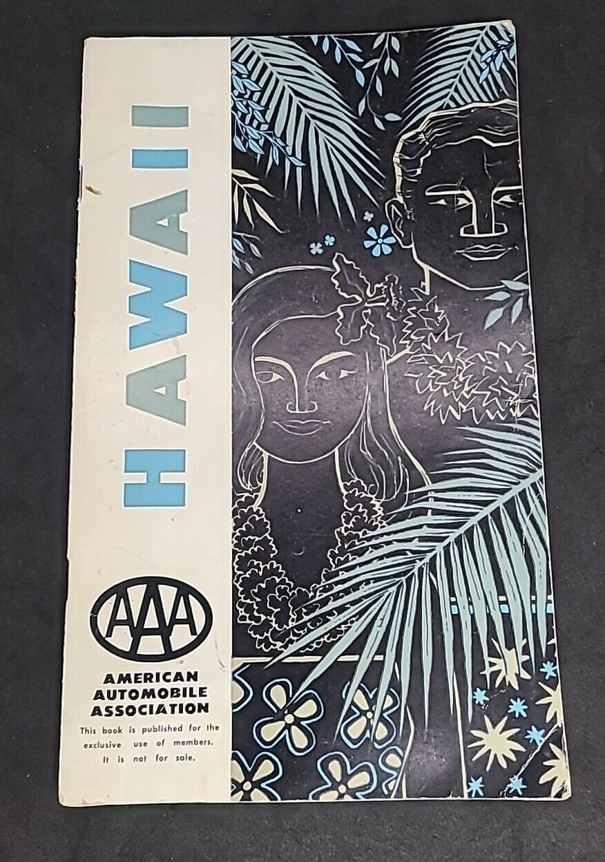 Vintage 1964 AAA Hawaii A Catalog of Complete Travel Information 64 Pages w Maps