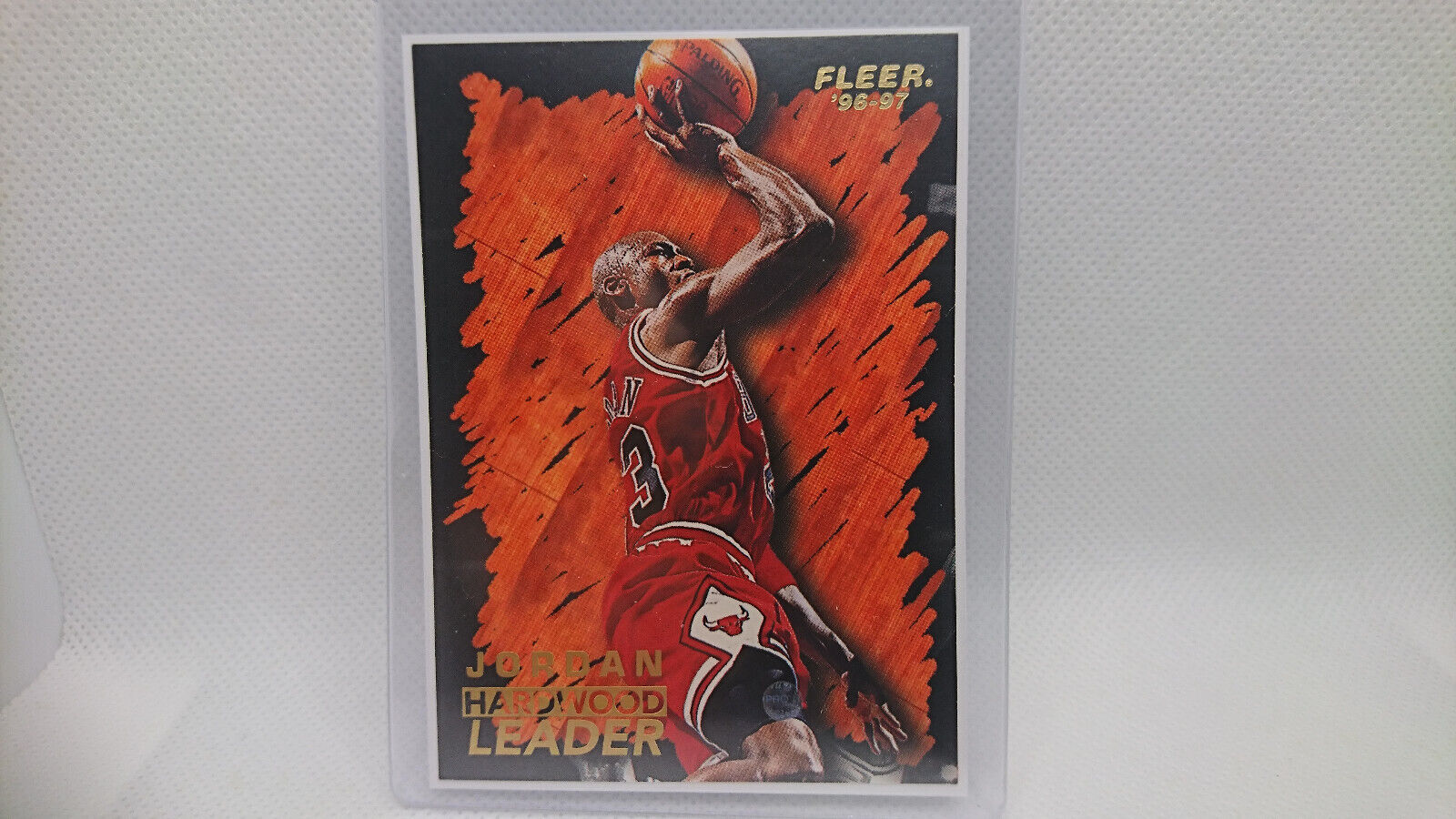 1996-97 Fleer Michael Jordan Hardwood Leader Card