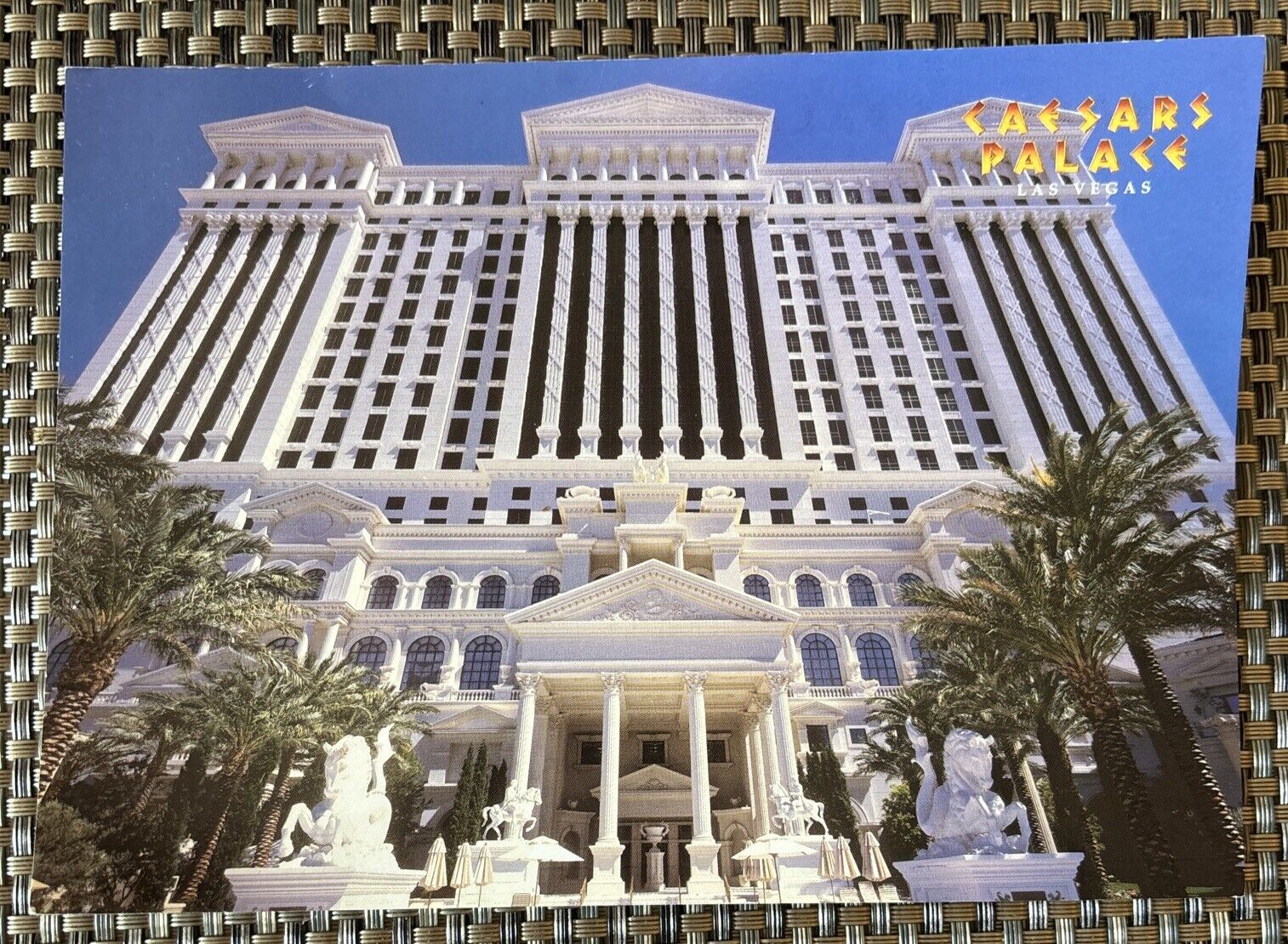 Las Vegas Nevada Postcard Caesar's Palace Original Front View 1950’s? Unused Vtg