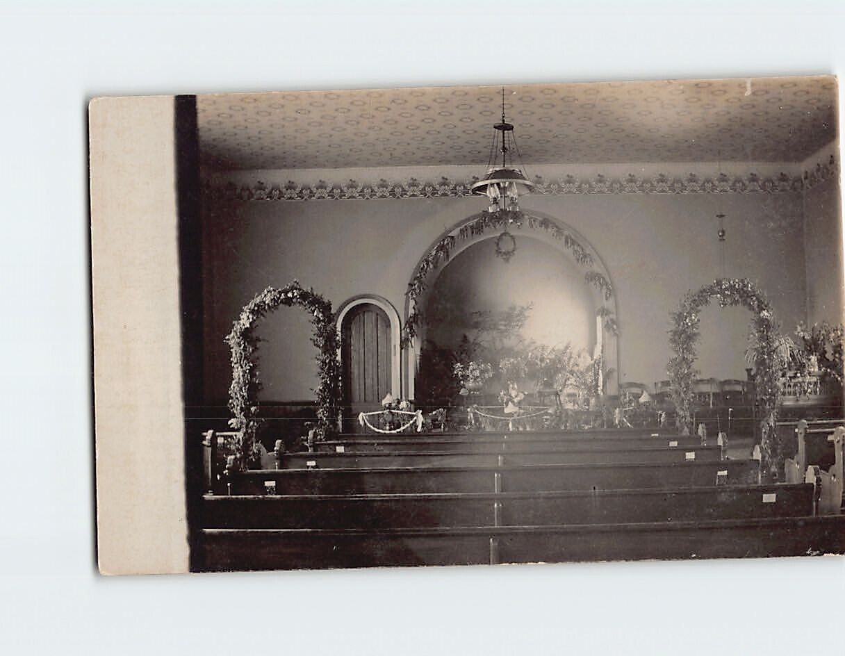Postcard Interior of a Church