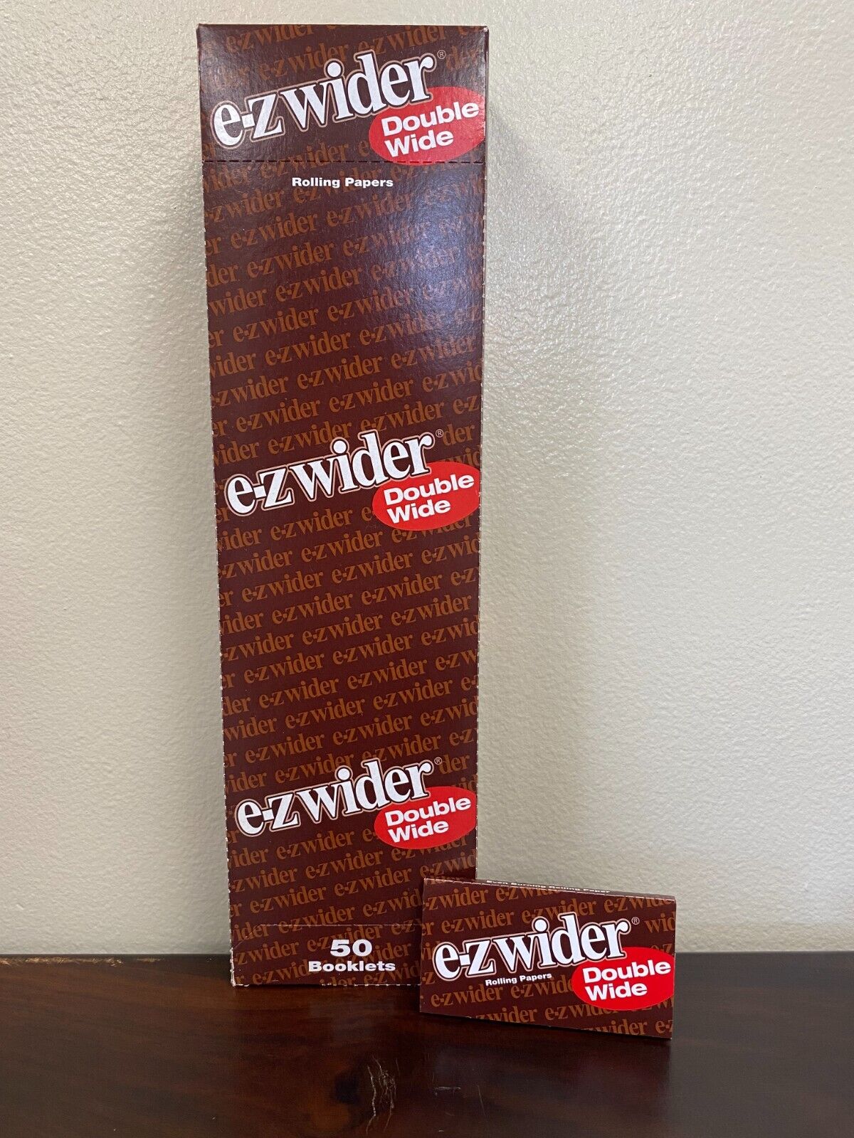 ez Wider Double Wide Cigarette Rolling Papers 50 Booklets Sealed Box