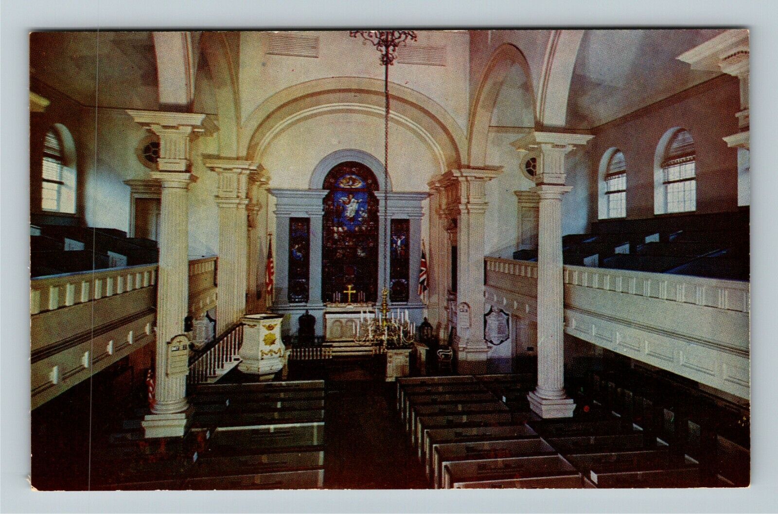 Philadelphia PA-Pennsylvania, Christ Church Philadelphia, Vintage Postcard