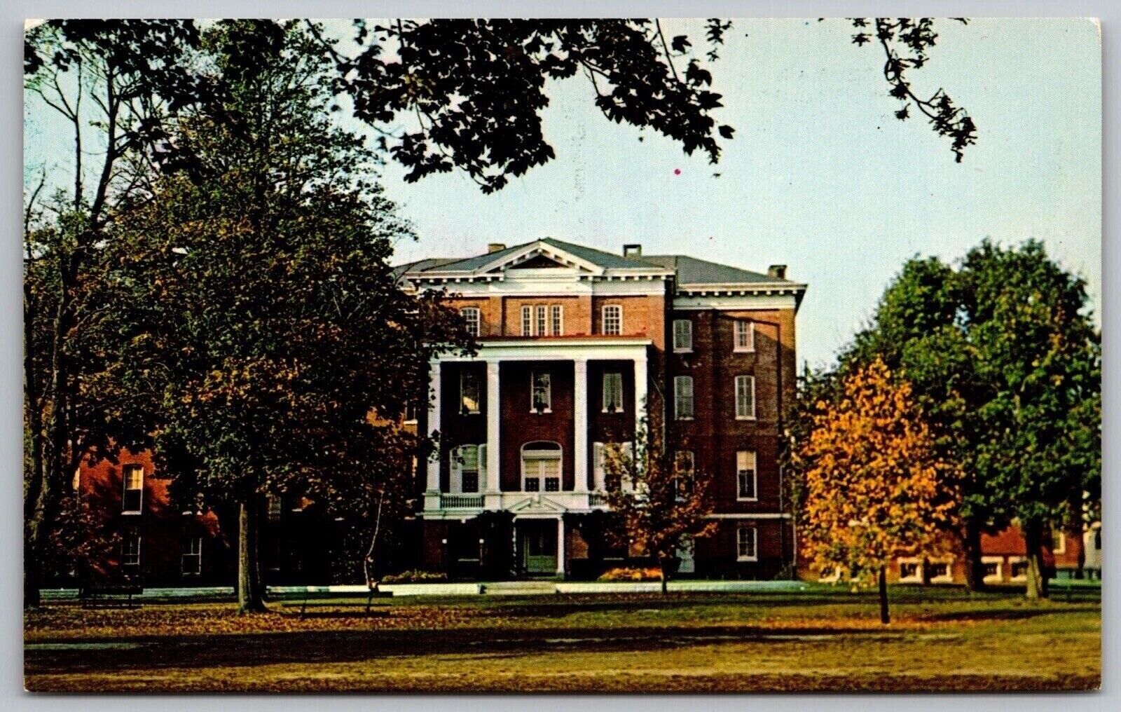 Old Main Wesley College Dover Delaware School Campus Fall Autumn UNP Postcard