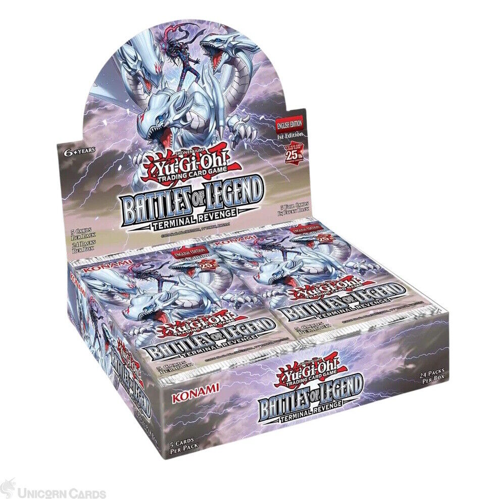 YuGiOh Battles Of Legend: Terminal Revenge 1st Edition Booster Display Box : Pr