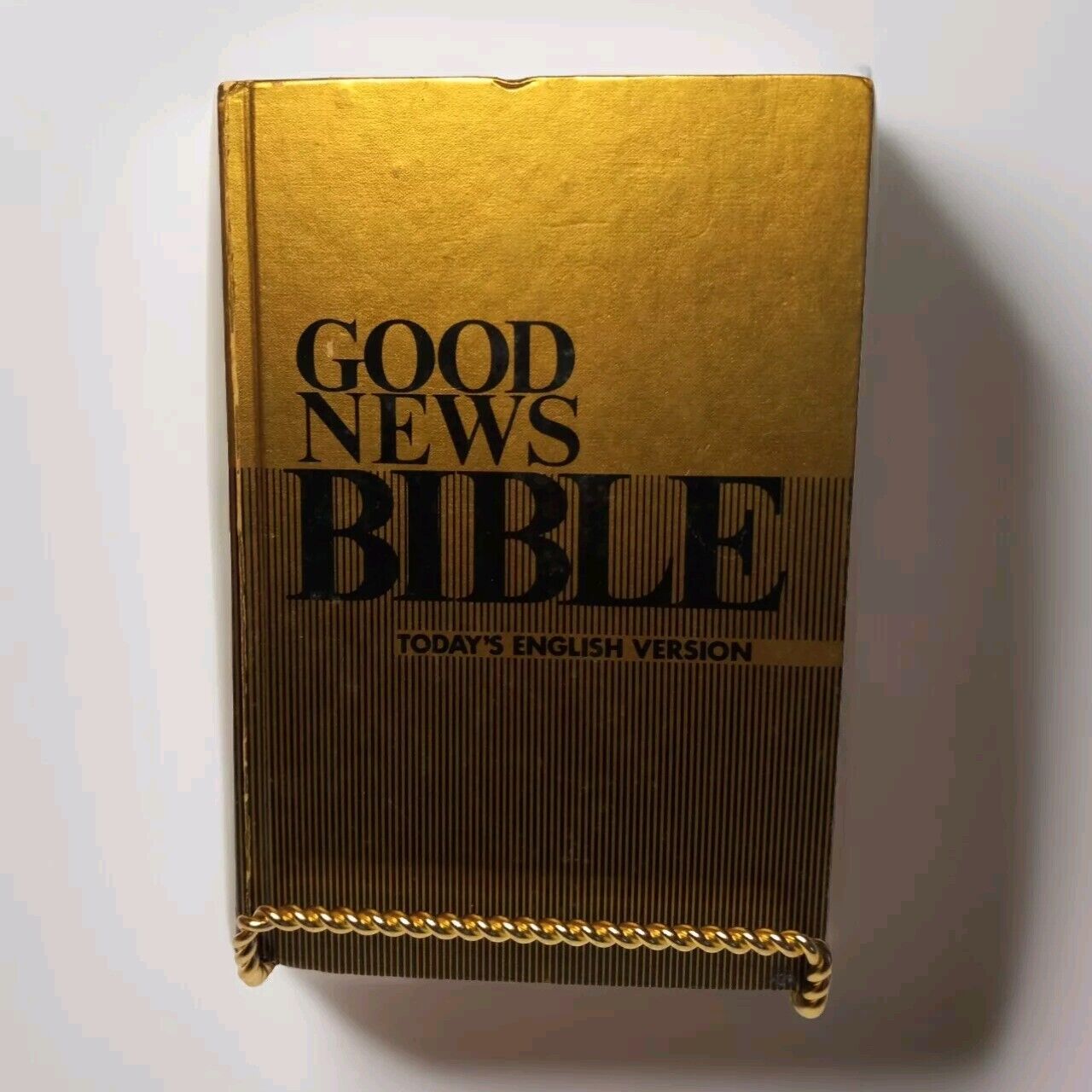 Vintage Good News Bible In Today’s English Version/Hardcover/Gold/Black...