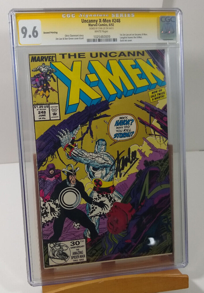 X-Men 248 Signed by Stan Lee CGC 9.6 1st Uncanny X-MEN Art 2nd print