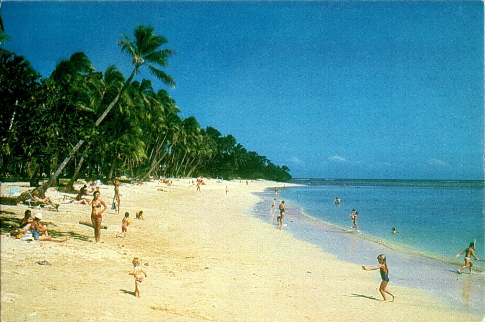 Beach, Fijian Resort, Fiji Islands Postcard