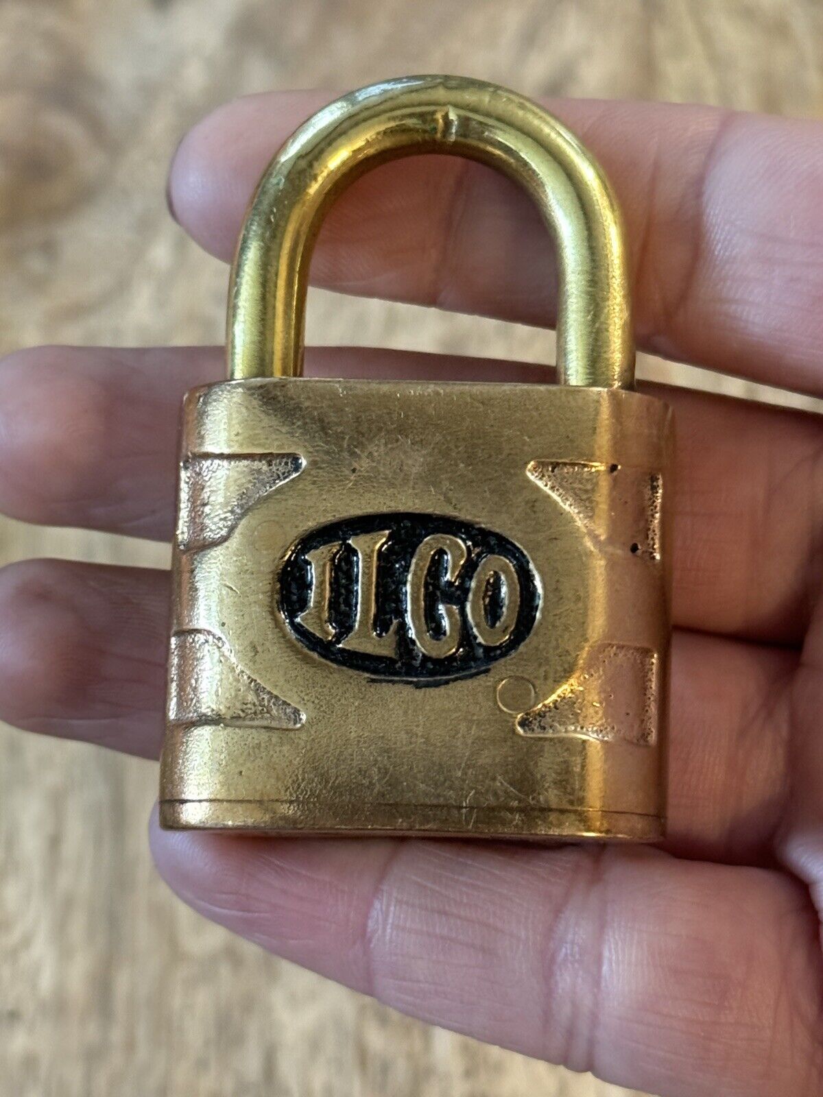 Vintage Old ILCO Bailey Co. Padlock No Key Lock Independent Lock Company