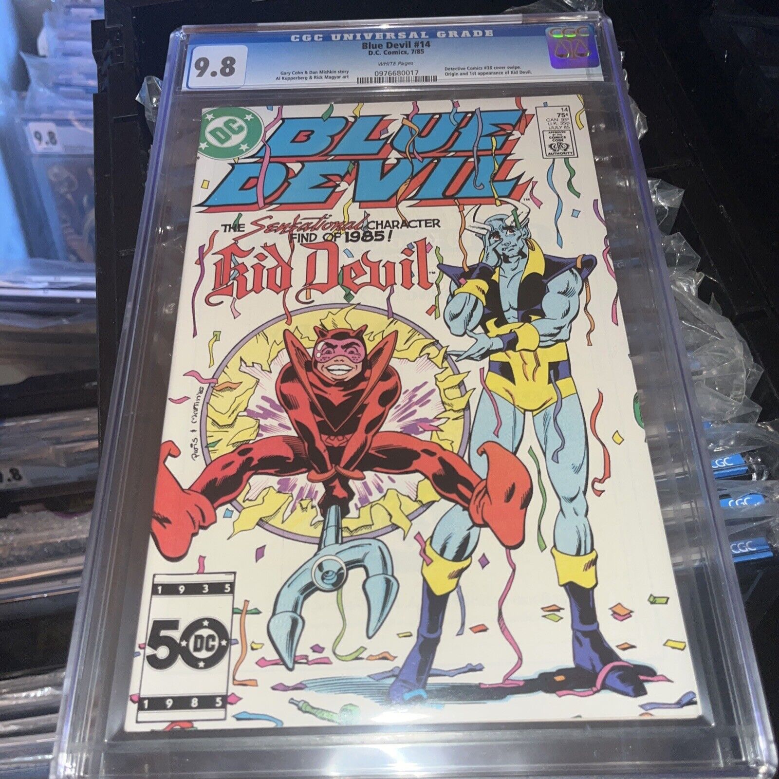 DC Comics Blue Devil #14 CGC 9.8 1985 - 1st App Of Kid Devil - Only 9.8 On Ebay