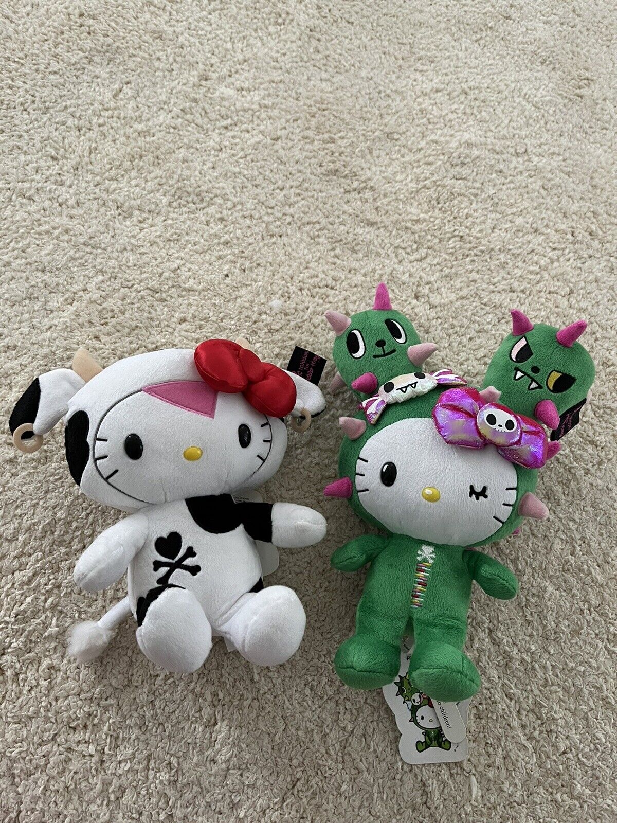 RARE  Tokidoki X Hello Kitty Plush Cow + Cactus