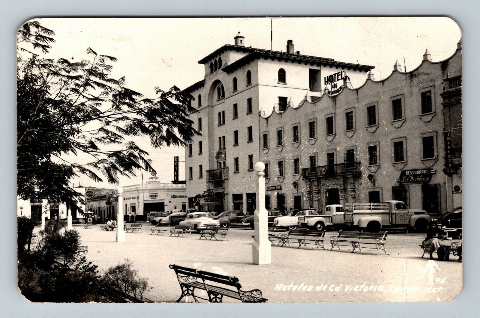 RPPC Hoteles de cd Victoria Vintage Postcard