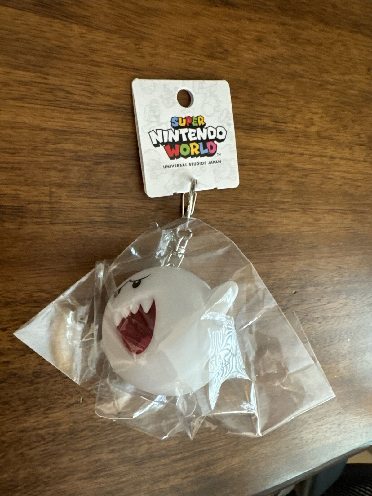 USJ Super Nintendo World King Boo Keychain Light Up Universal Studios Japan