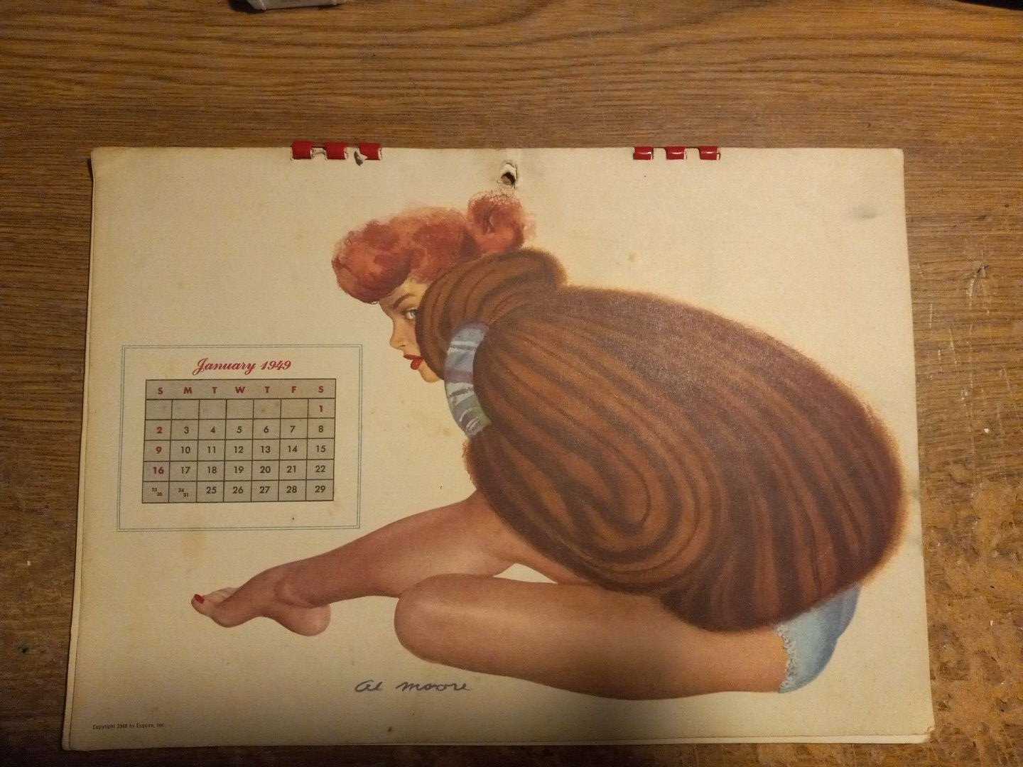 1948 Esquire calendar pin up girls