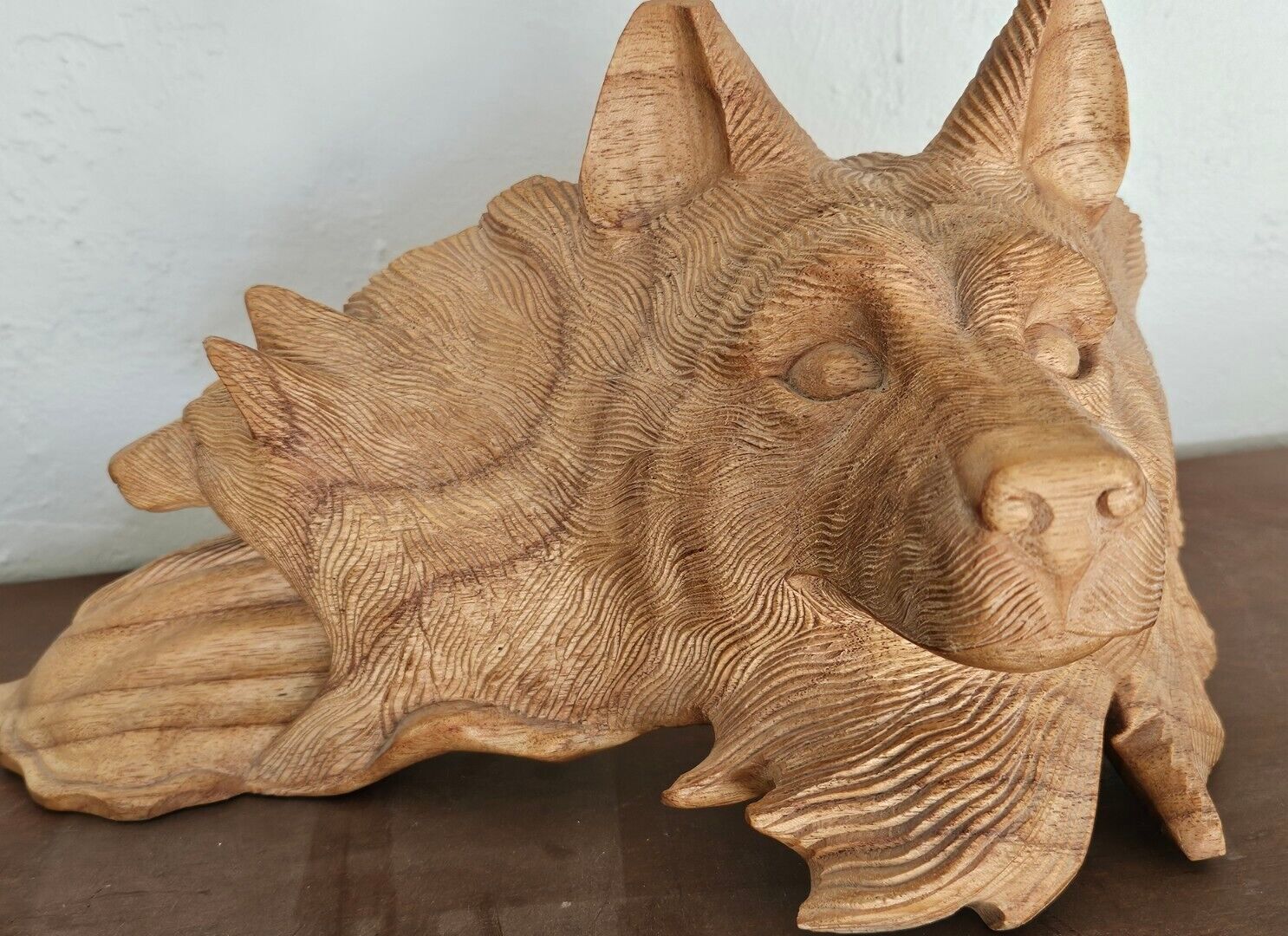 Wild Wolves Flowing Wood Carving 13