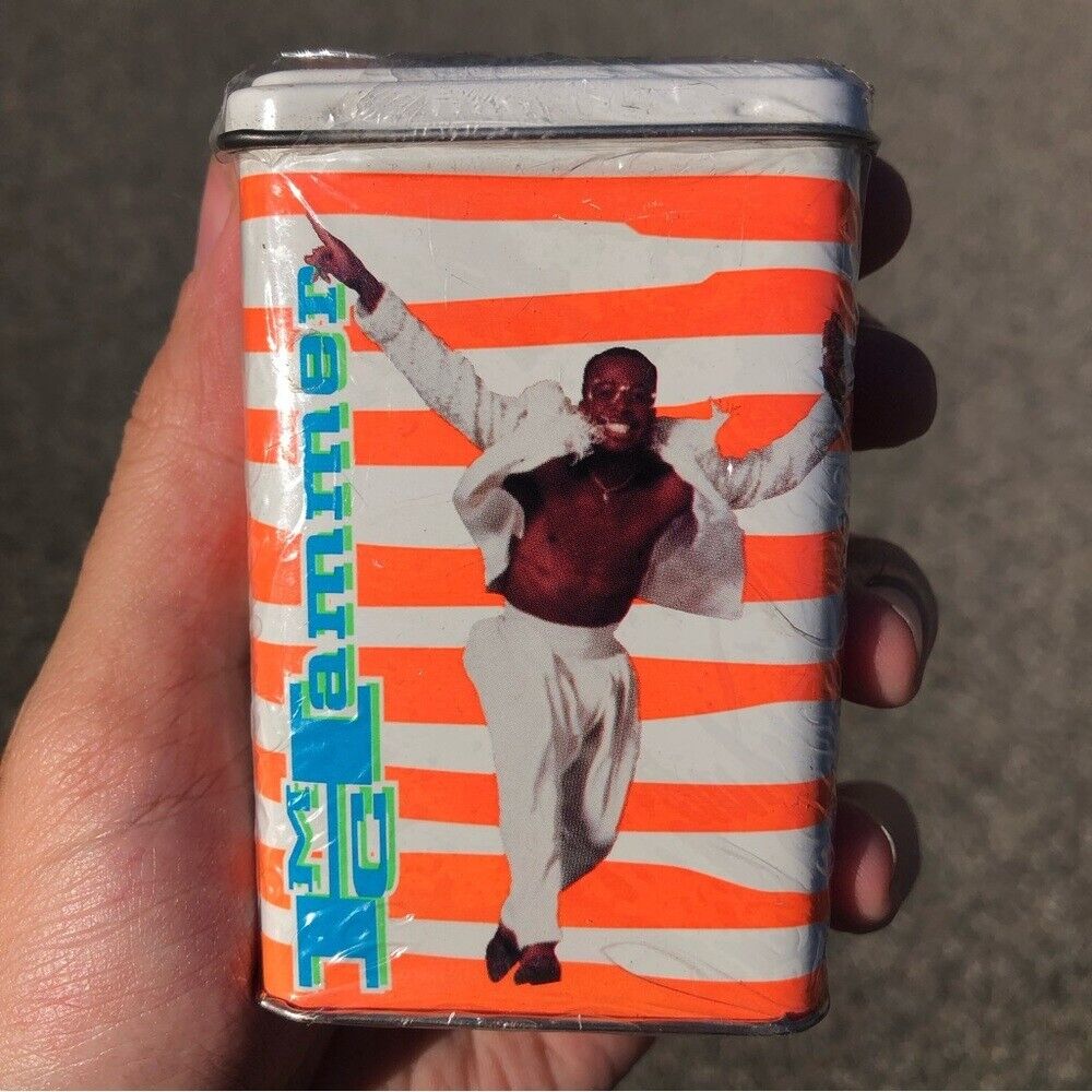 Vtg Sealed 1991 MC Hammer Bubble Gum Rock Express in Collectors Tin