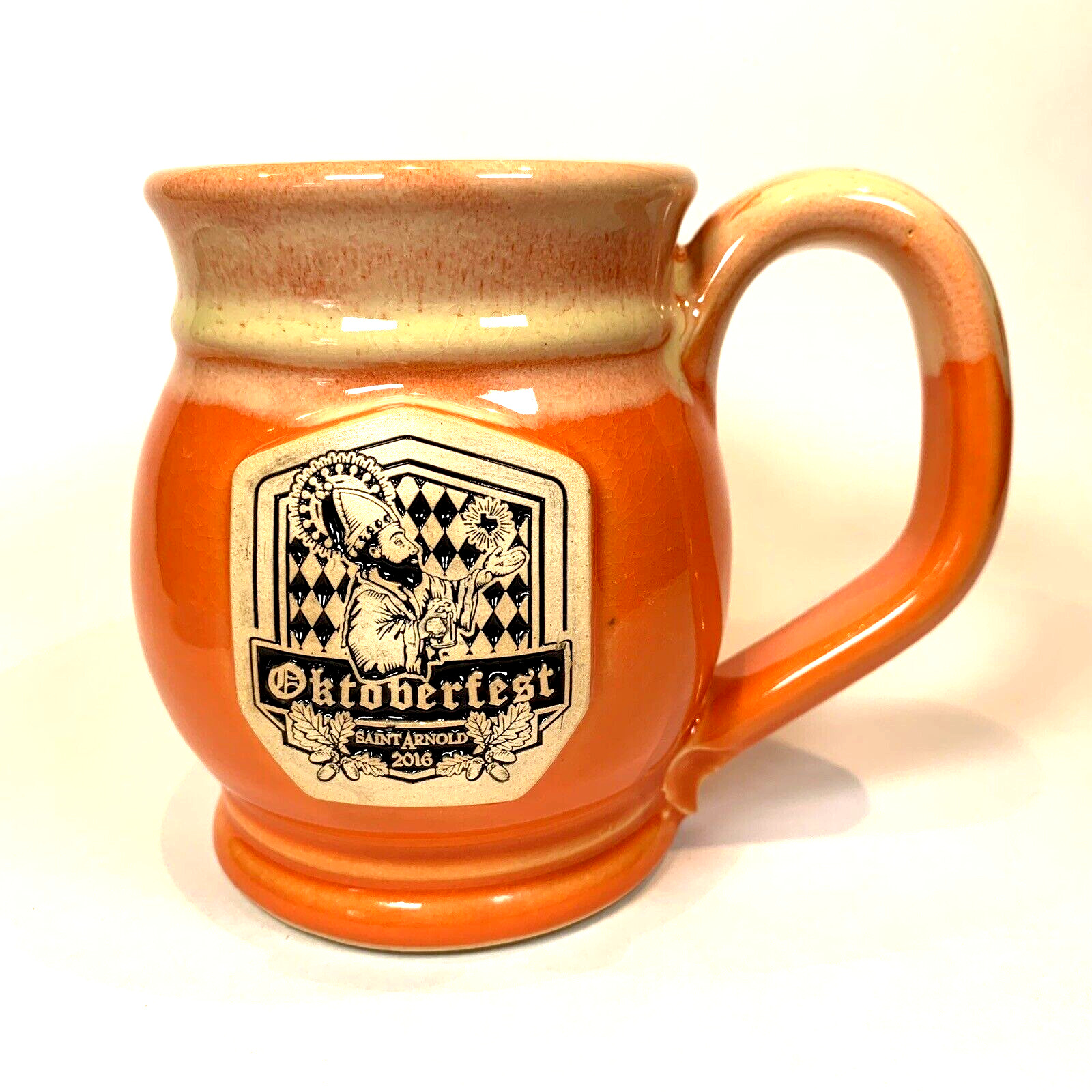 2016 - St. Arnold Brewery Oktoberfest Event Ceramic Pottery Mug Stein Beer Cup