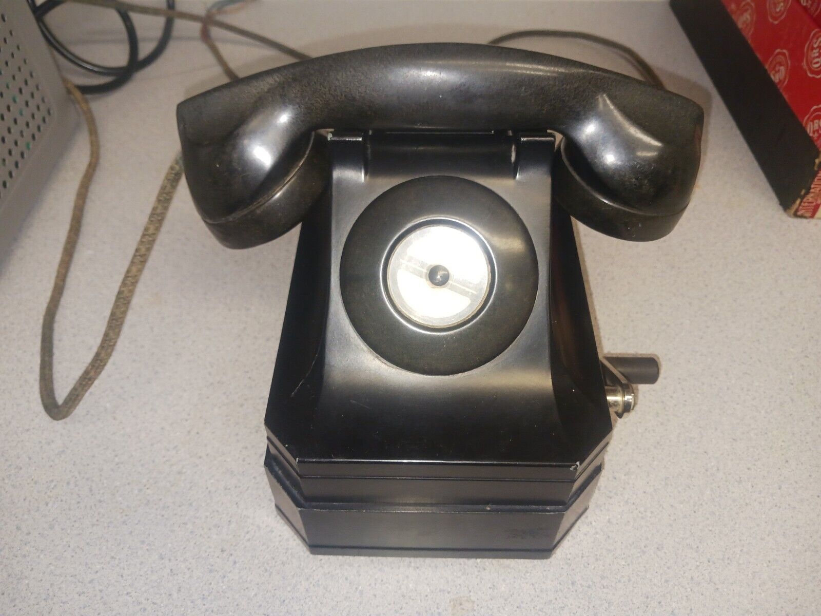 Vintage Stromberg Carlson 1248 WL WI Black Hand Crank No Dial Telephone