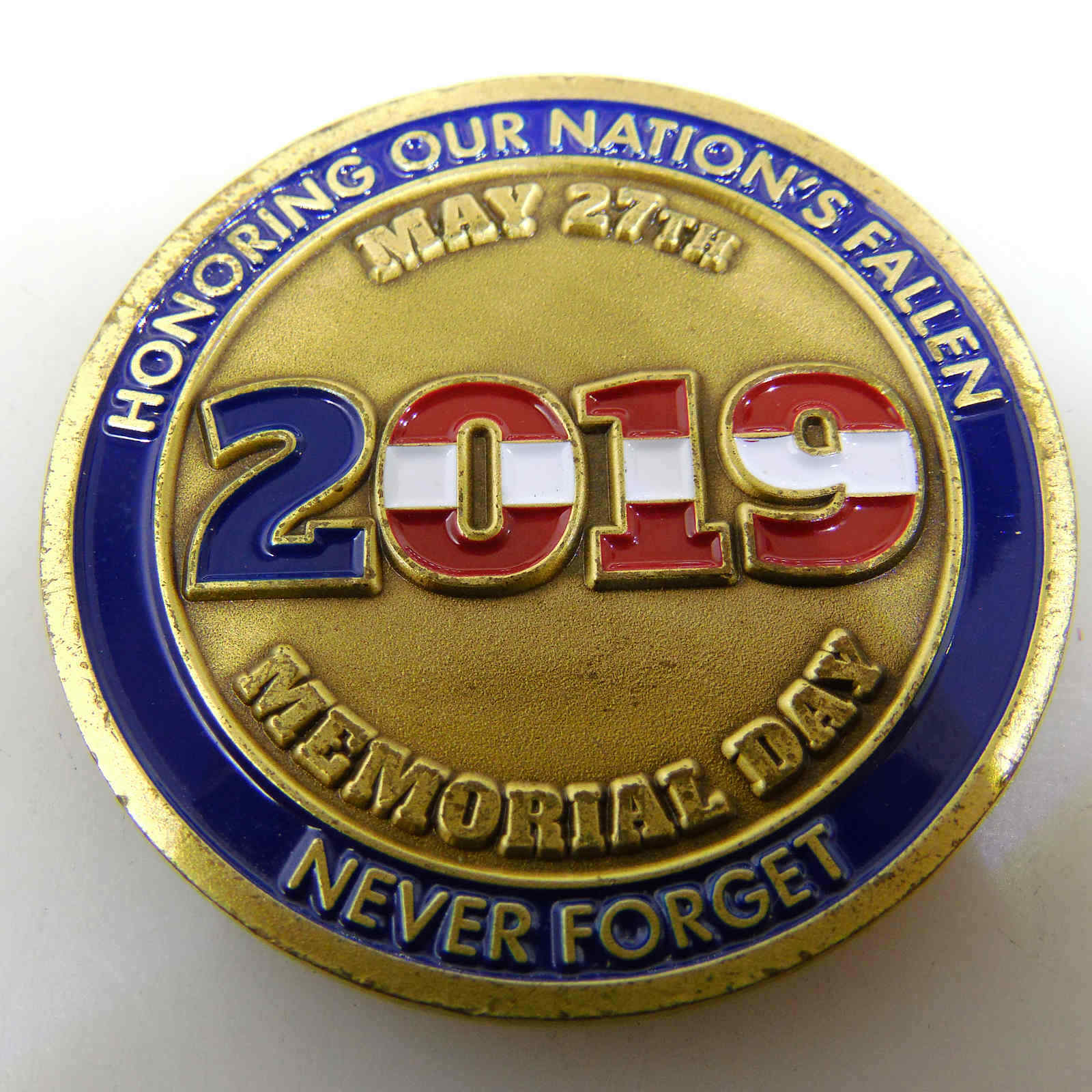 HONORING OUR NATION FALLEN NEVER FORGET CHALLENGE COIN