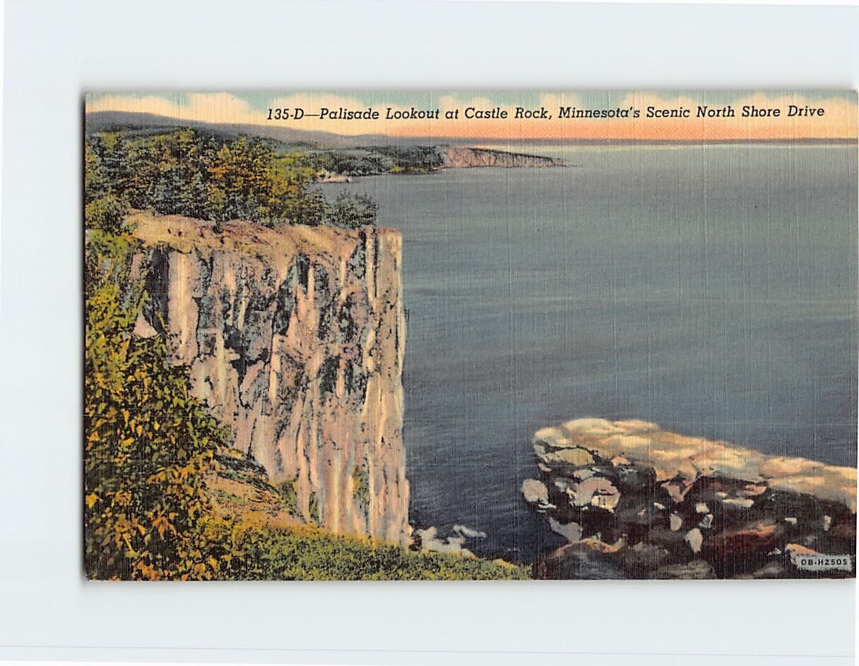 Postcard Palisade Lookout Castle Rock Minnesota USA
