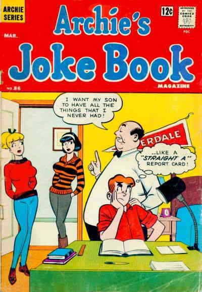 Archie's Jokebook Magazine #86 FN; Archie | March 1965 Report Card Joke - we com