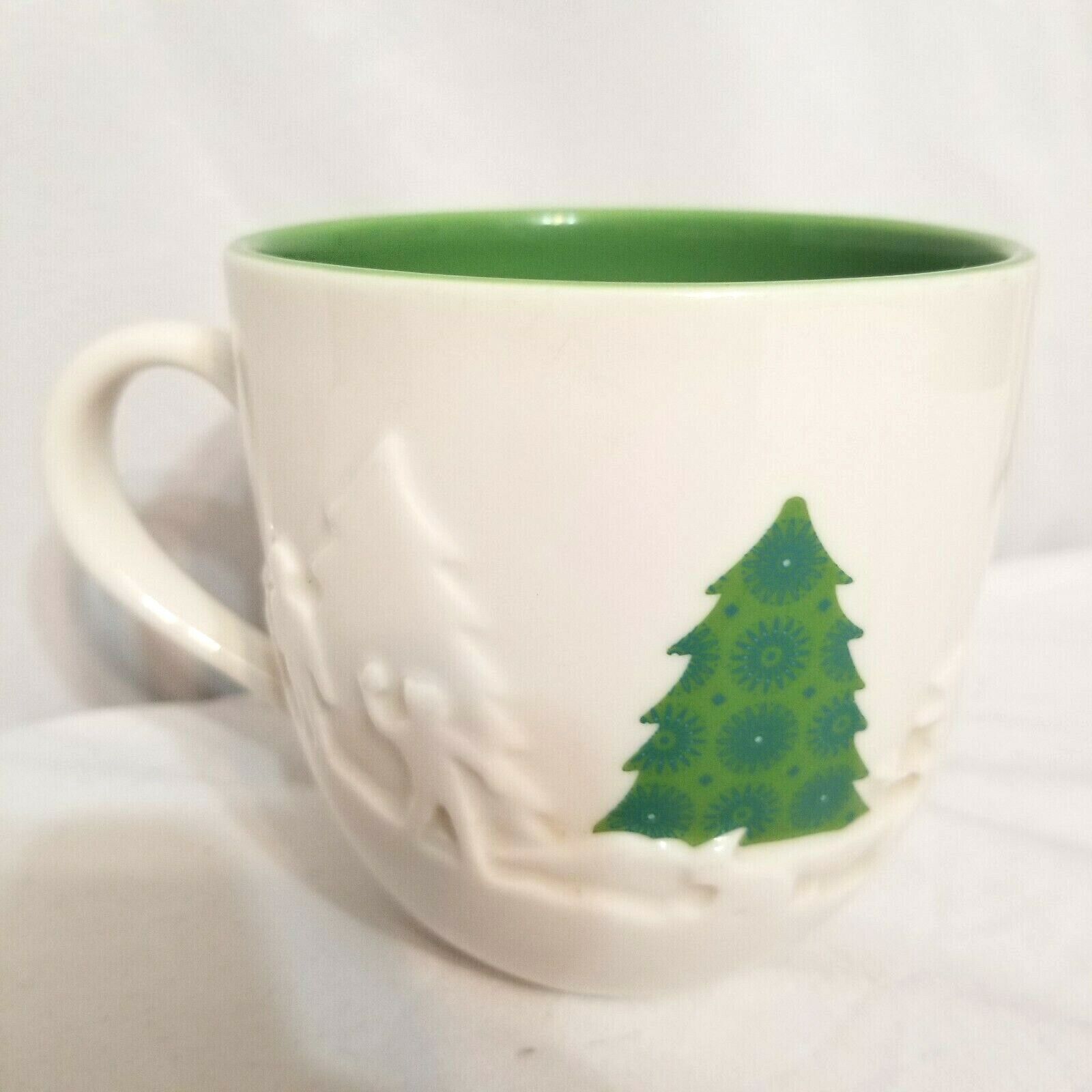Starbucks 2006 Holiday Christmas 16oz Coffee Tea Mug Cup Trees Sledding Snow 3D