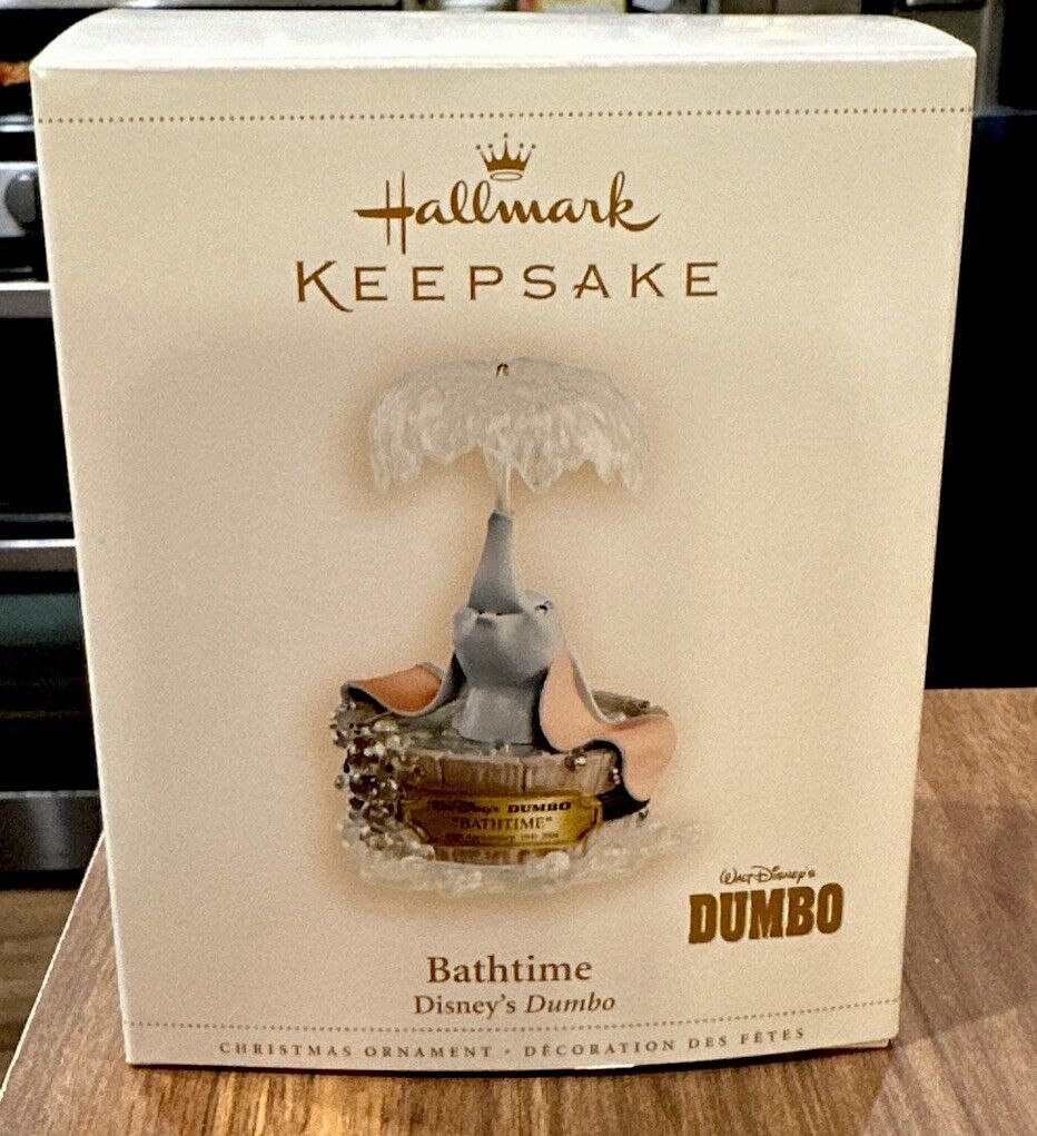 Hallmark Keepsake NEW Ornament DUMBO BATHTIME 65th Anniversary Walt Disney 2006 