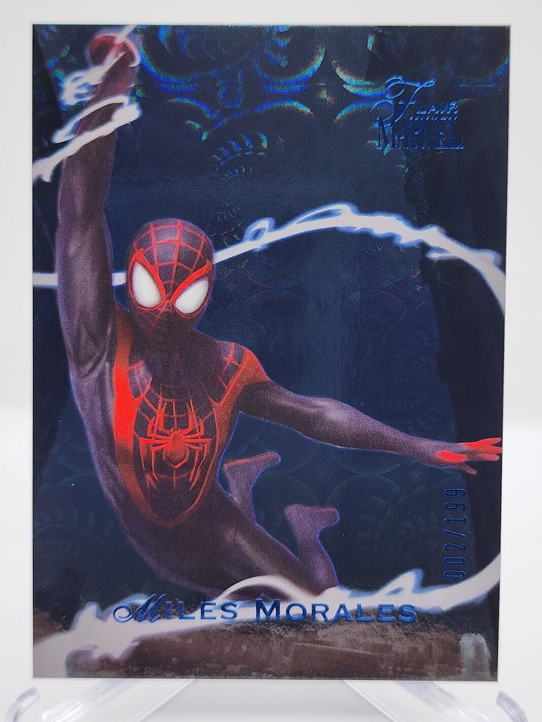 MILES MORALES 002/199 Winter Flair 2023 SPIDER-MAN Marvel Diego Lopez
