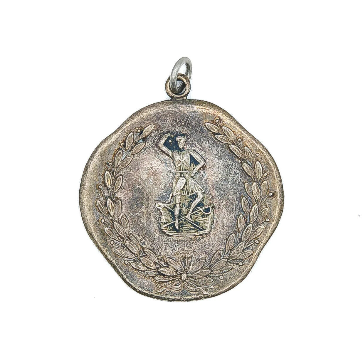 Vintage 1950's Sterling Silver Highland Dance Medal Necklace