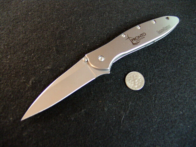 KERSHAW KEN ONION LEEK -1660-PRONTO WIND POWER-FOLDING-LOCKING KNIFE-NEAR MINT