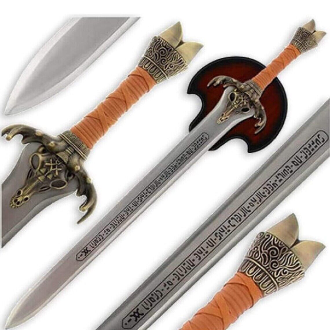 Conan the Barbarian Father's Sword with Wall Plaque