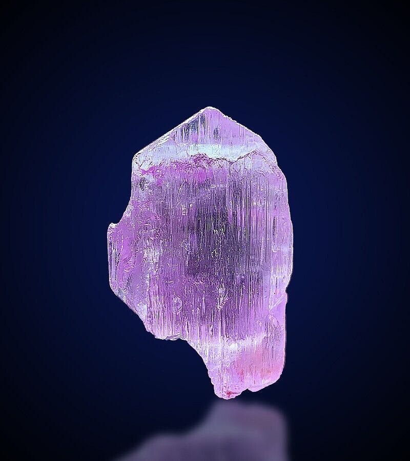 V Shape Pink Etched Spodumene Crystal, Double Terminated Spodumene Crystal, Gems
