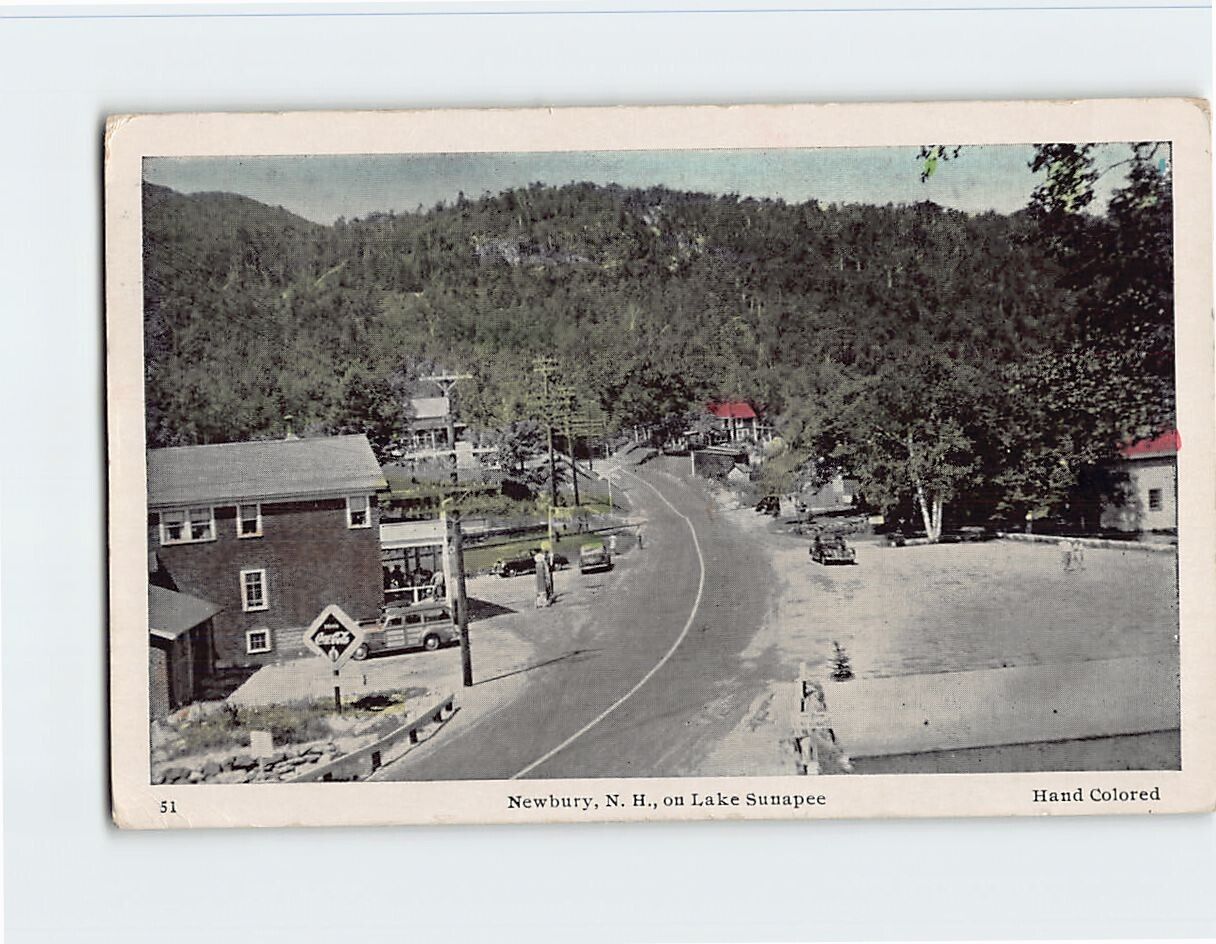 Postcard Newbury New Hampshire on Lake Sunapee USA