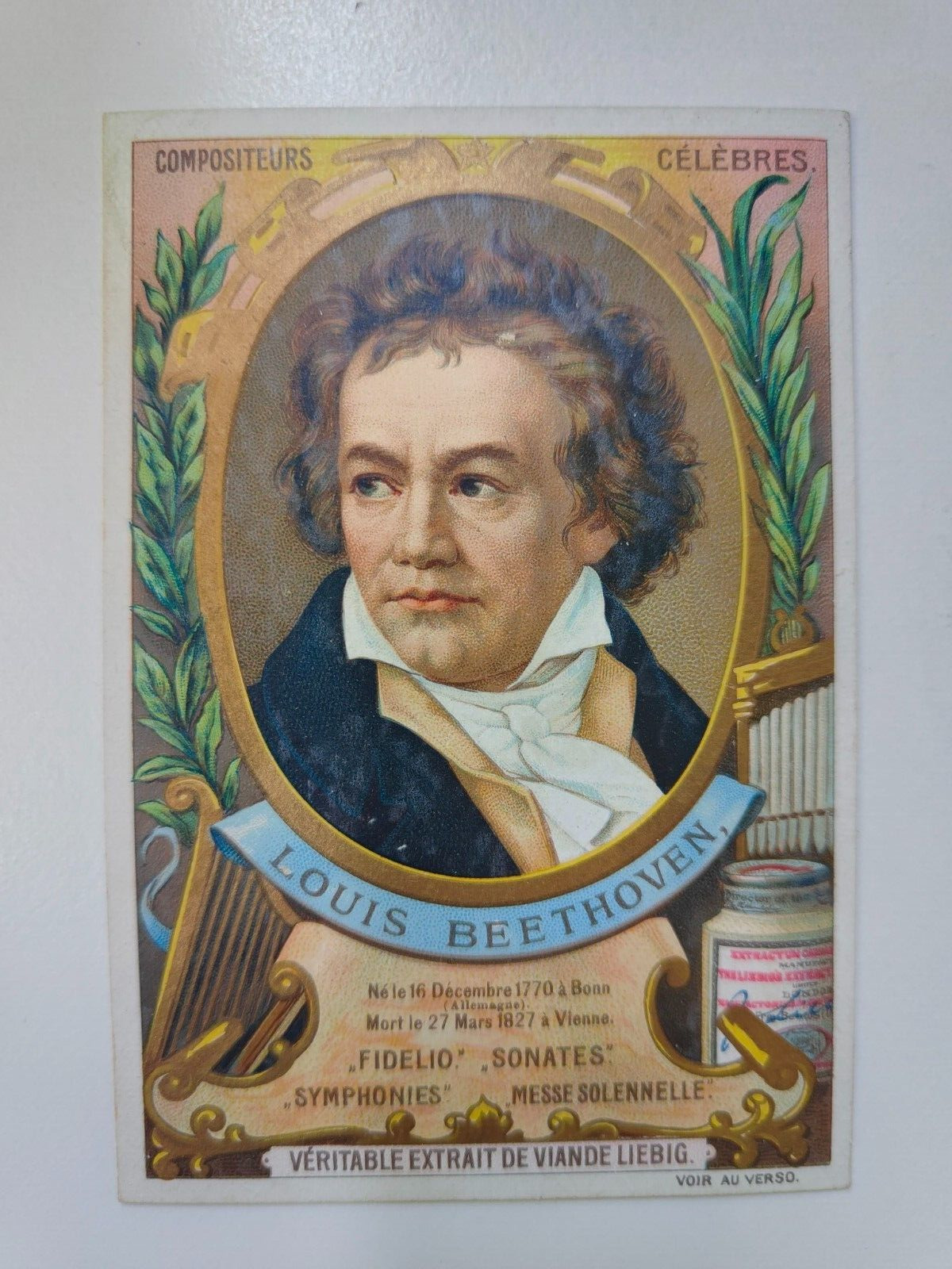 1893 Liebig Famous Composers French Ludwig Van Beethoven