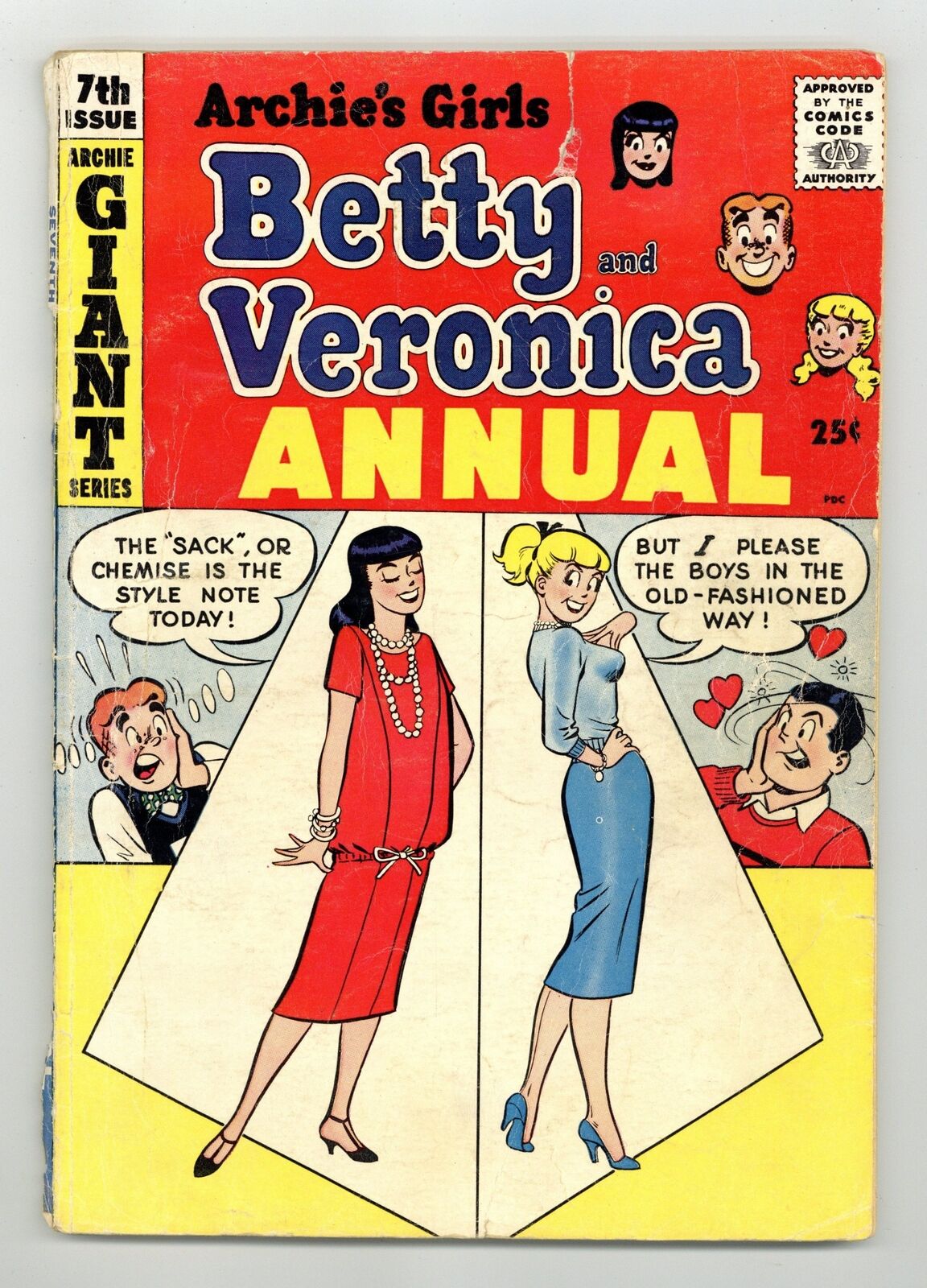 Archie\'s Girls Betty and Veronica Annual #7 FR/GD 1.5 1959