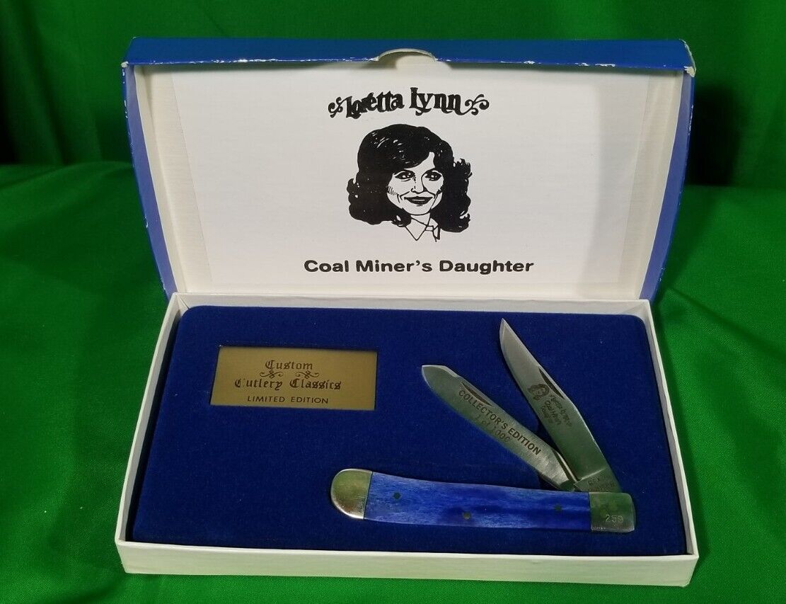 Vintage Loretta Lynn Solingen Bear Hunter Pocket Knife Limited Edition orig box