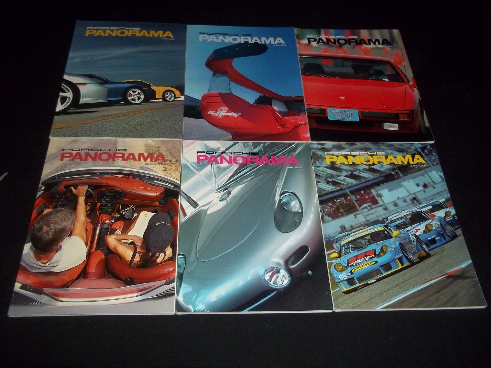 2002 PORSCHE PANORAMA MAGAZINE LOT OF 9 ISSUES - GREAT FAST CAR ISSUES - M 522