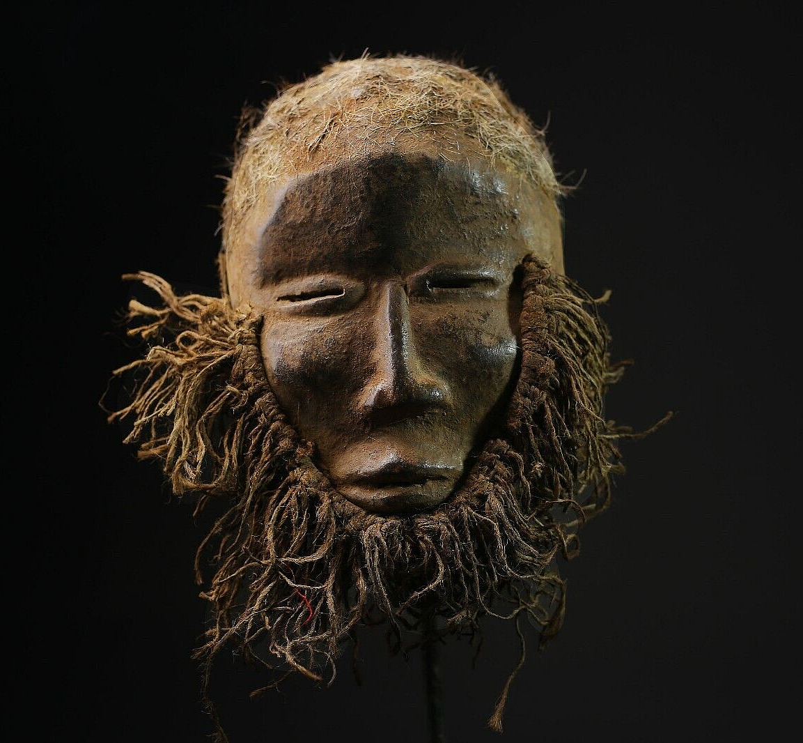 African Wooden Mask Tribal Dan Liberia Mask Handmade Collectibles masks -G2099