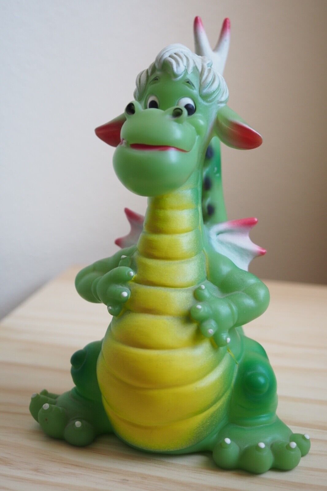 Vintage 1970s 1977 Walt Disney Pete's Dragon Elliot Rubber Toy Made in Italy