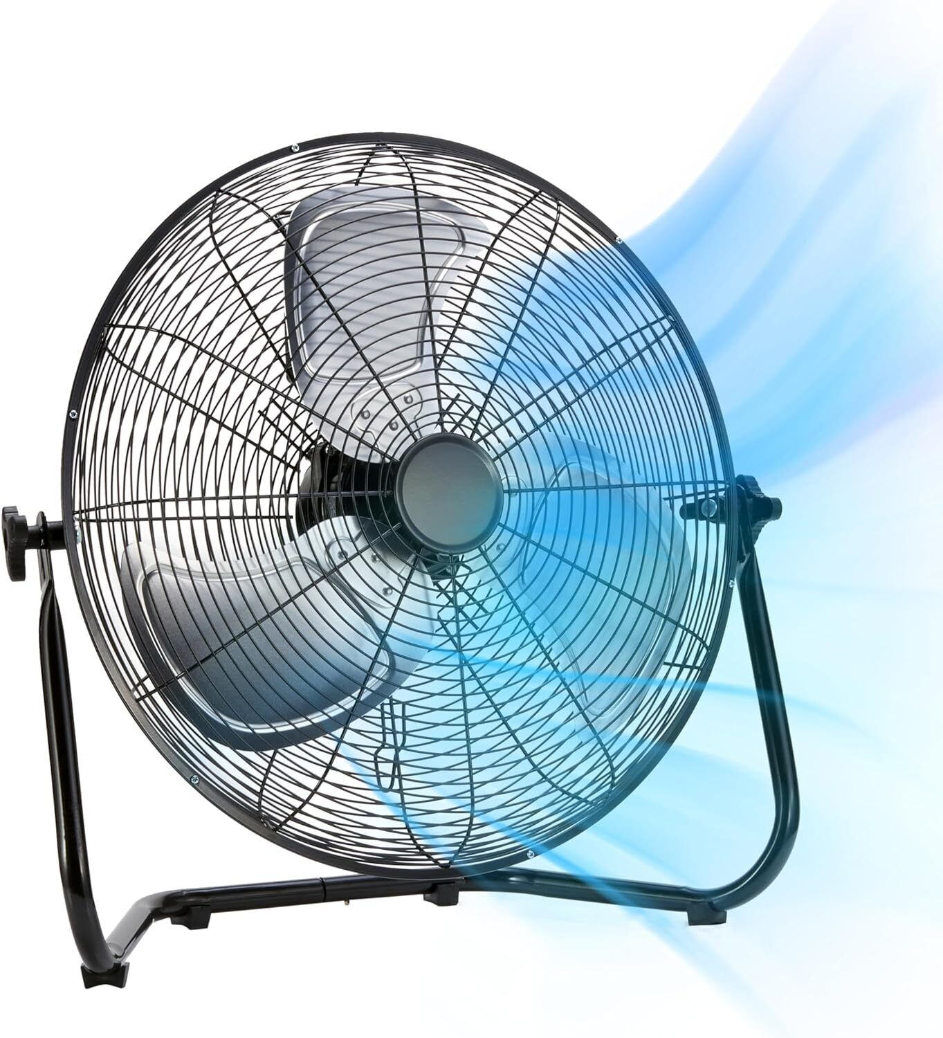 20-Inch High-Velocity Industrial Fan with 3 Speeds, Durable Metal Construction