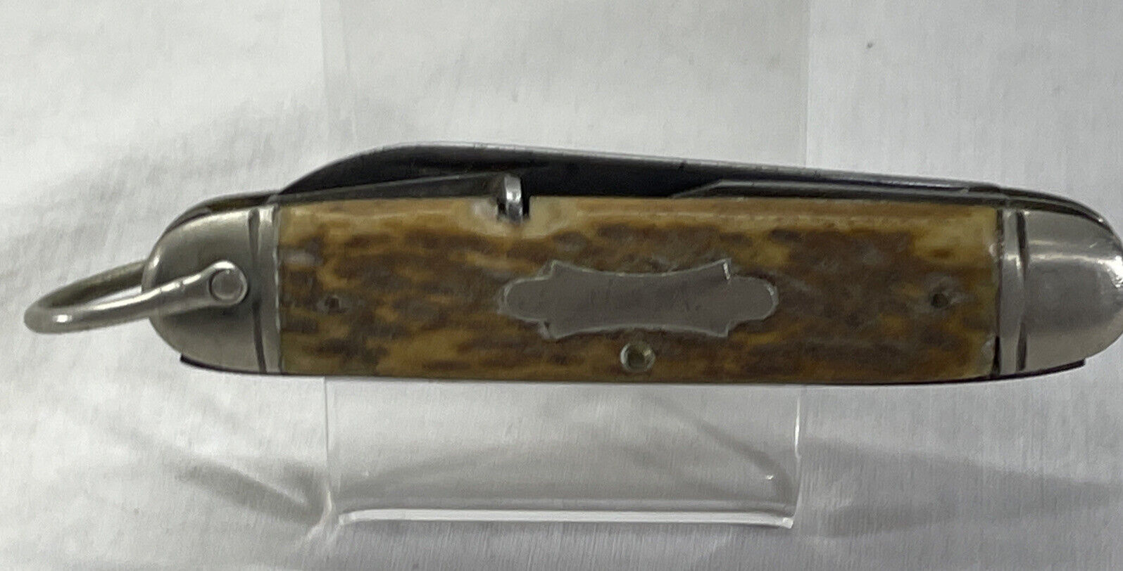 Camillus Cutlery New York USA Scout Utility Knife Military 1940’s Bovine Bone