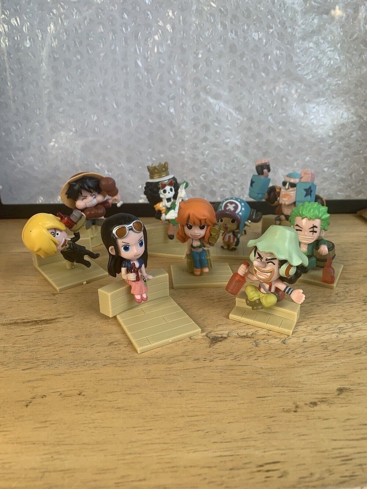 9 Pc. Cute Anime One Piece PVC Action Figure Collection Figurine Toys  2.5” Bx1