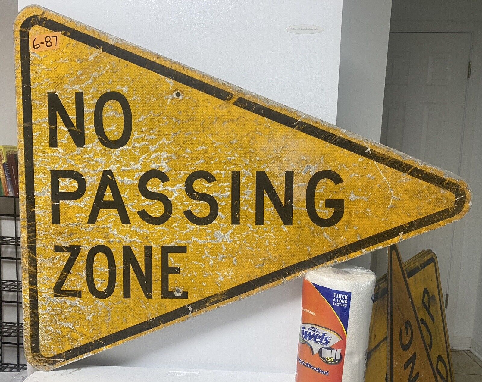 No Passing Zone Authentic Street Traffic Road Sign (41\