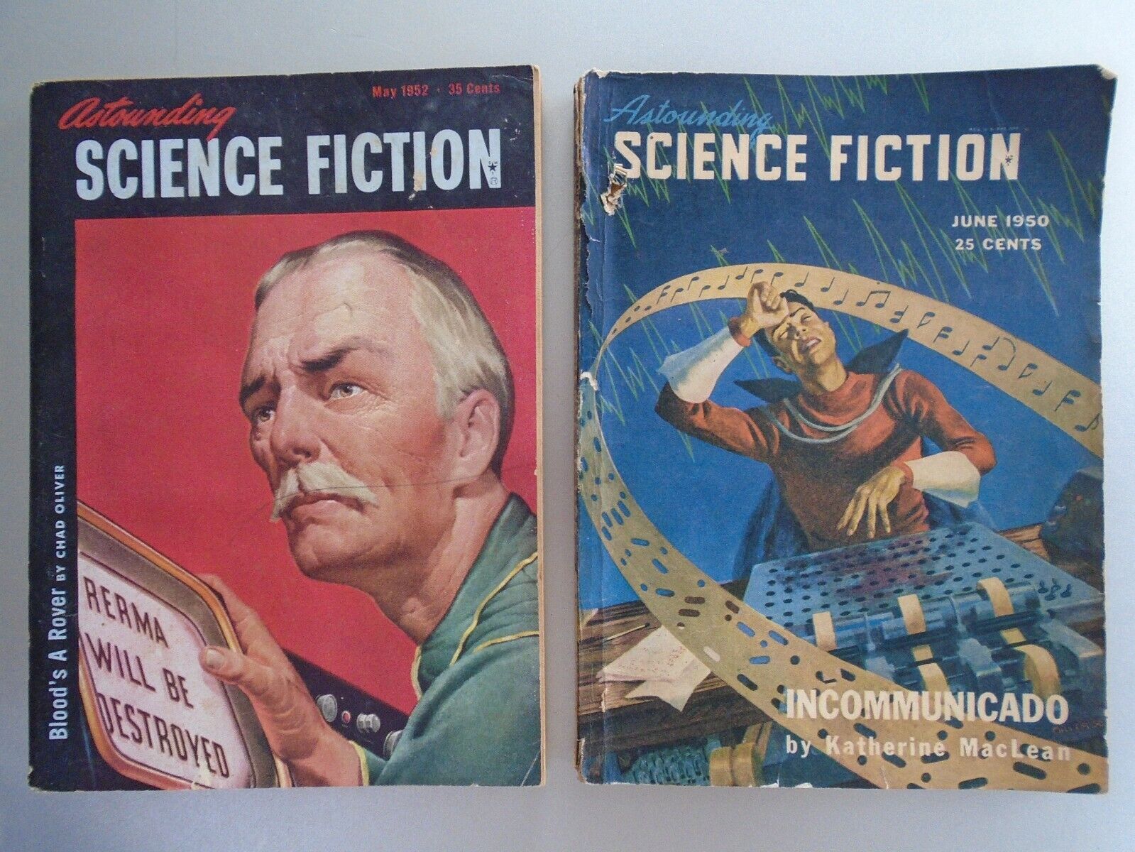 Street & Smith\'s ASTOUNDING SCIENCE FICTION June 1950 & May 1952 Issues