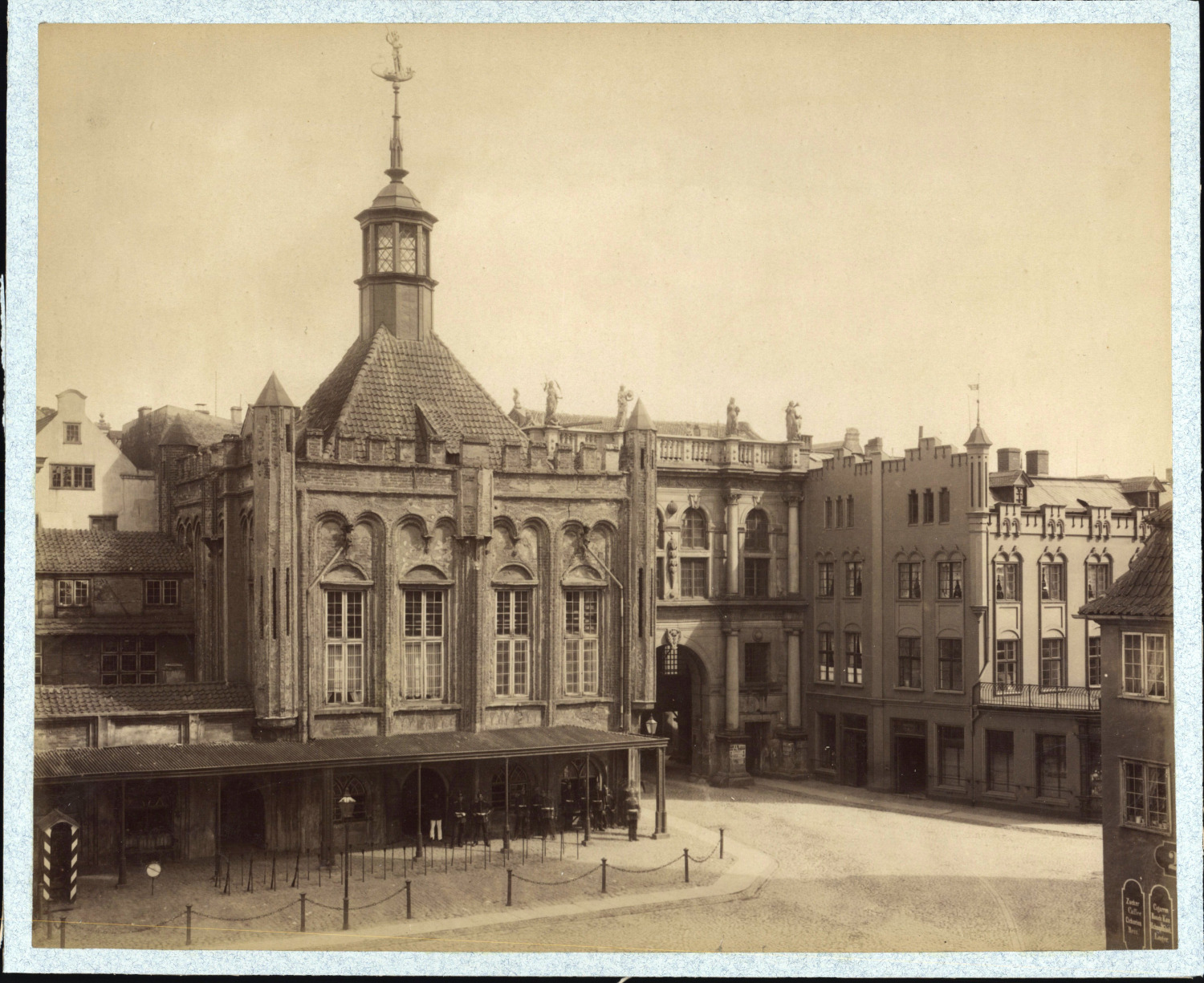 Poland, Gdańsk (Danzig), Mansion of the Society of Saint George, Vintage Print,