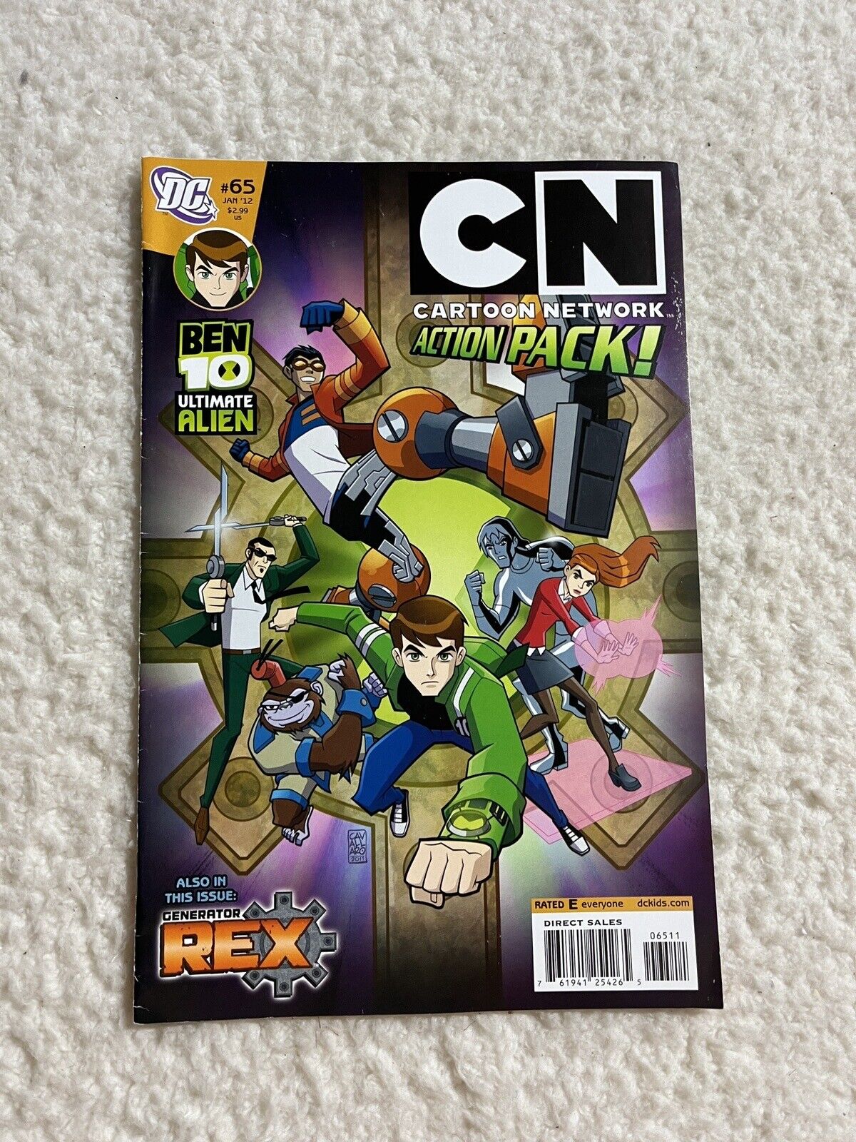 Ben 10 Cartoon Network Action Pack #65 DC Comics 2012 Low Print Late Issue