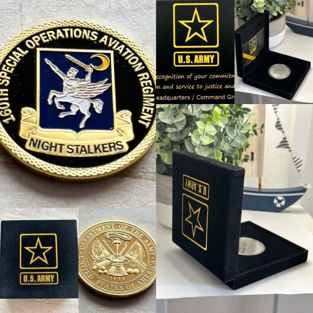 160th Special Operations Aviation RGT US Army SOAR Night Stalkers SF team U Coin