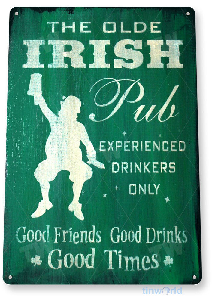 TIN SIGN Irish Pub Metal Wall Art Saint Patrick's Store Beer Shop Bar A443